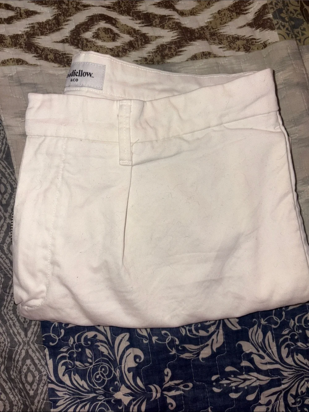 Goodfellow & Co White Men’s Flat-Front Cotton Shorts